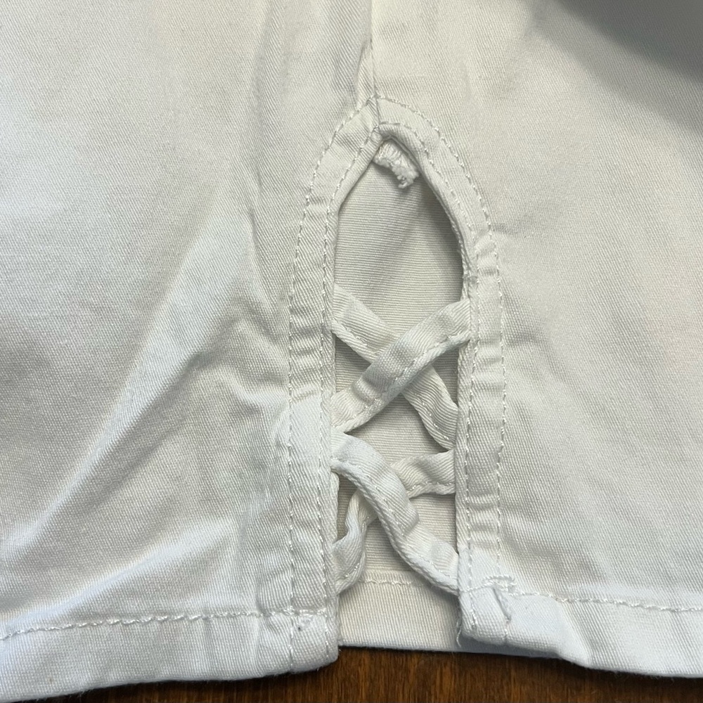 Croft & Barrow Cream Elastic Waist Capris- Size 2X - Picture 8 of 12